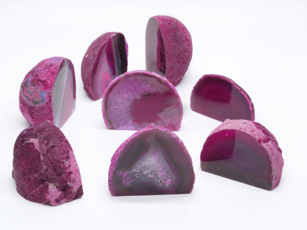 Polished agate nodule for terrarium decoration
