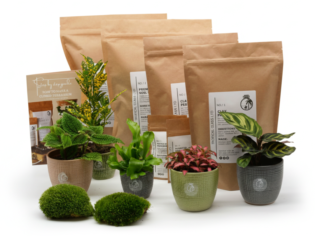 Extra Large Terrarium Kit with Plants