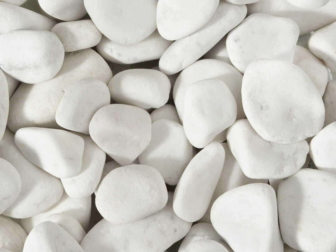 Arctic White Decorative Pebbles - Tropical Glass