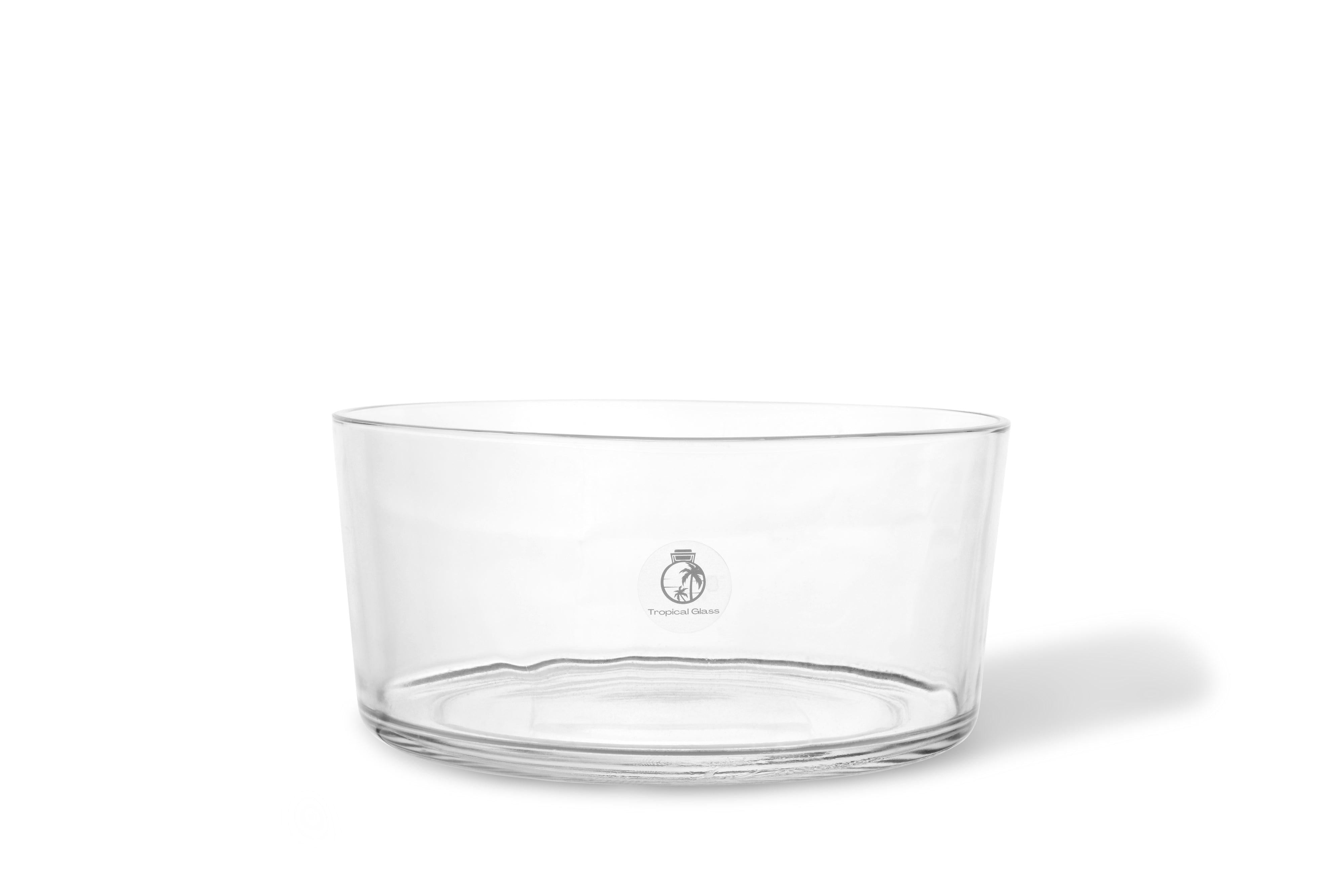 Large Open Terrarium Glass Bowl H 12 cm Tropical Glass