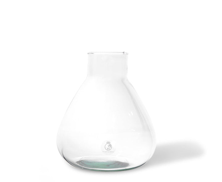 Terrarium Glass 24 cm with Cork Lid | Conical Flask | Handmade - Tropical Glass