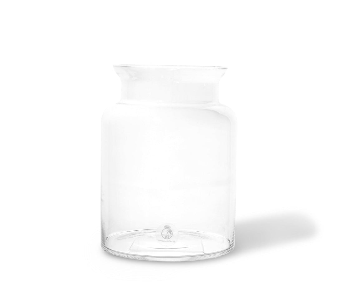 Glass Terrarium 25 cm with Cork Lid  | Handmade - Tropical Glass