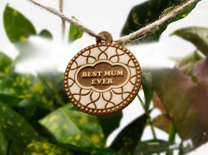Wooden Gift Tag - Best Mum Ever