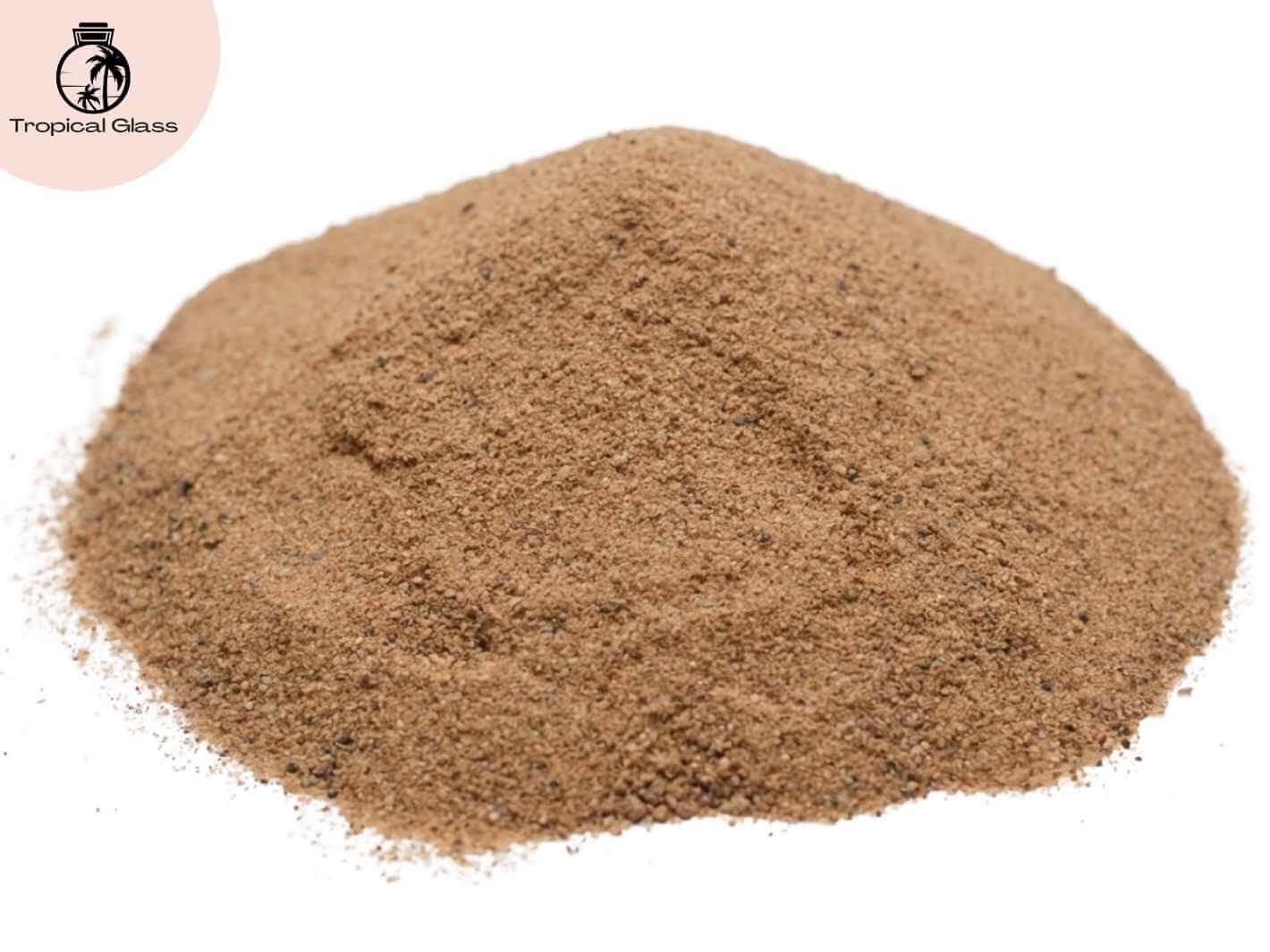 Natural earthy desert sand for decorative top layer