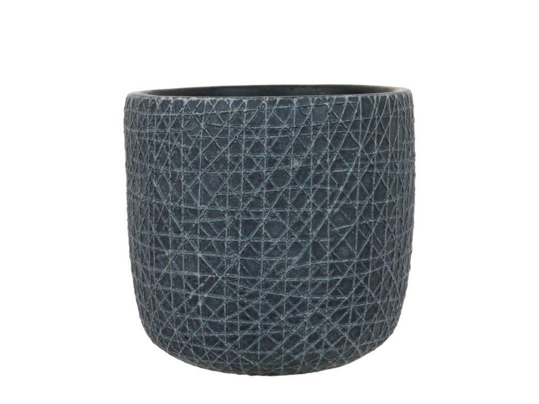 9cm ceramic plant pot Black Clay Indoor Plant Pot