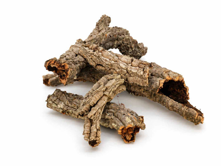 Mixed cork bark branches and tubes for reptile enclosures