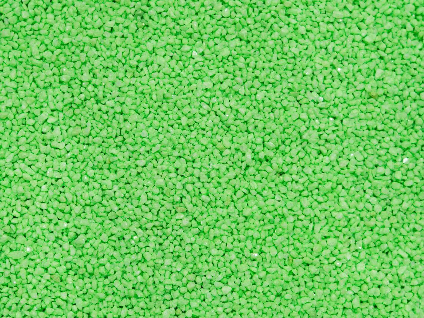 Neon Green Micro Gravel 2–3 mm decorative gravel for terrariums, aquariums, succulent pots and indoor plant displays