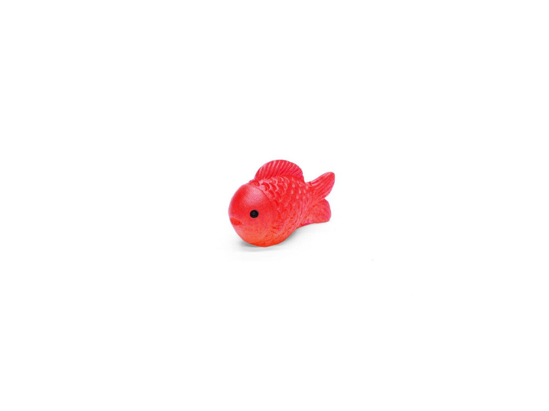 Miniature goldfish figurine available in two sizes, perfect for terrariums, fairy gardens, and decorative displays.