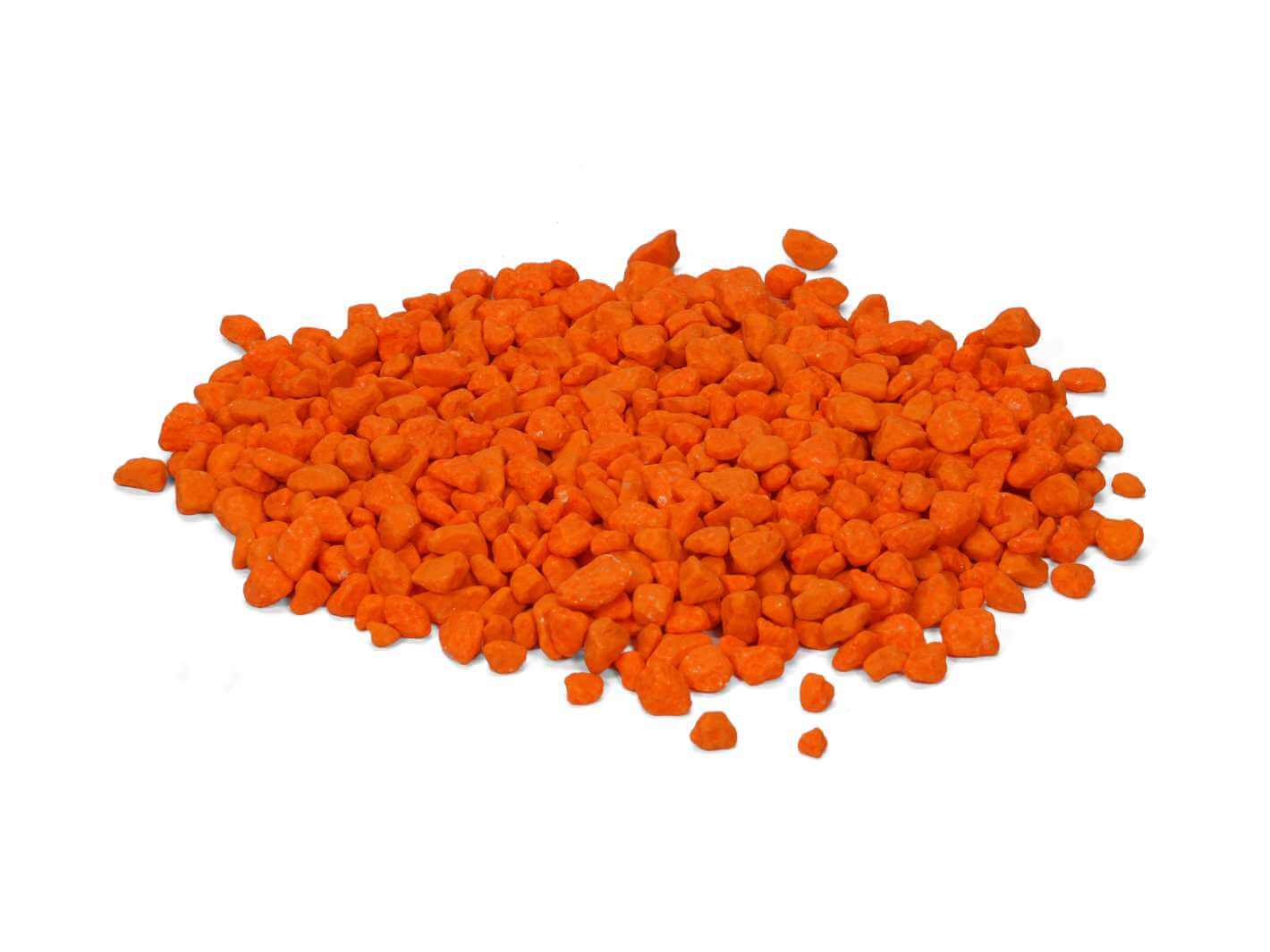 Orange Gravel 3–8 mm decorative stone for terrariums, aquariums, succulent pots and indoor plant displays