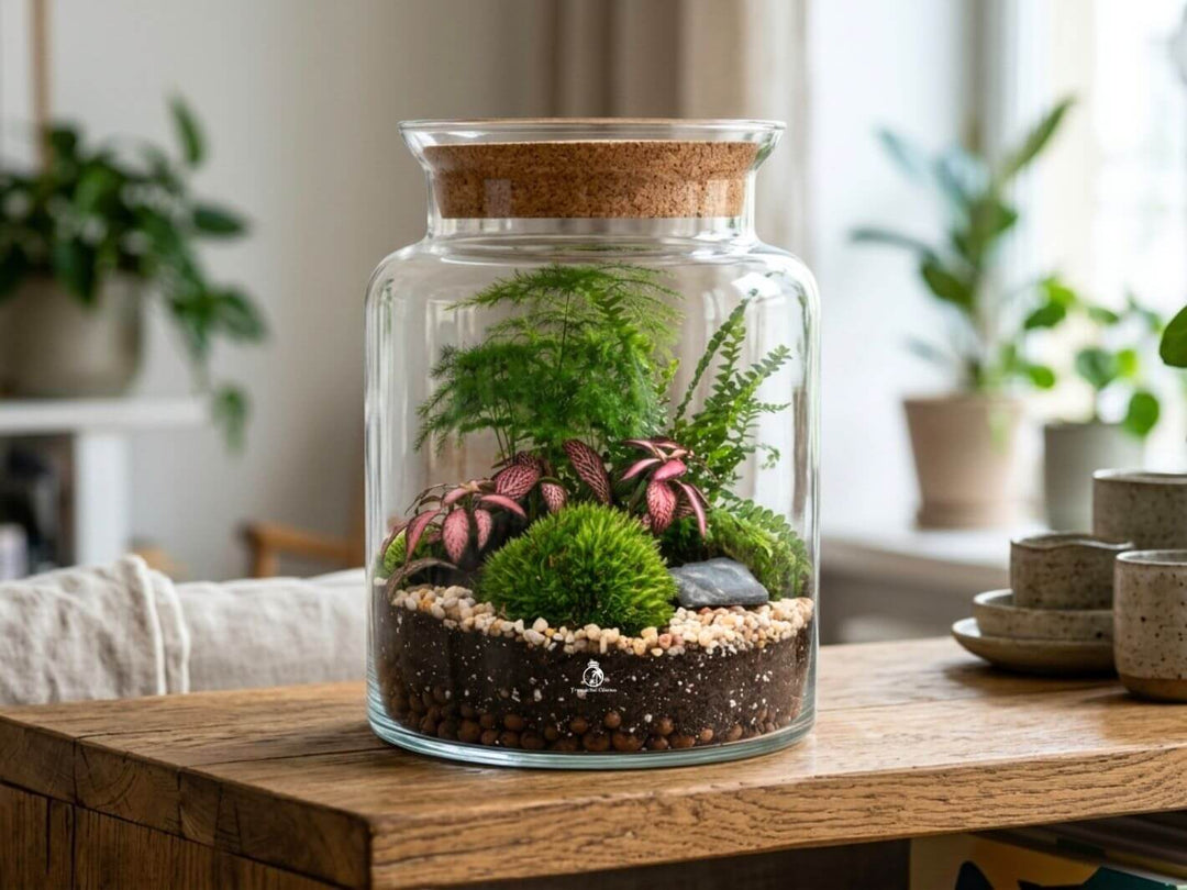 Ready-made Fern Terrarium H: 25 cm | &
