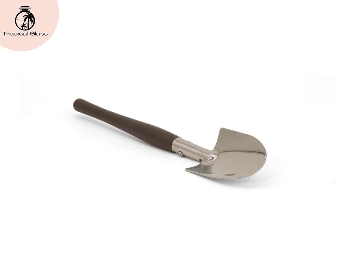 Premium terrarium shovel tool for adding soil, sand, gravel and substrate into glass containers and planters