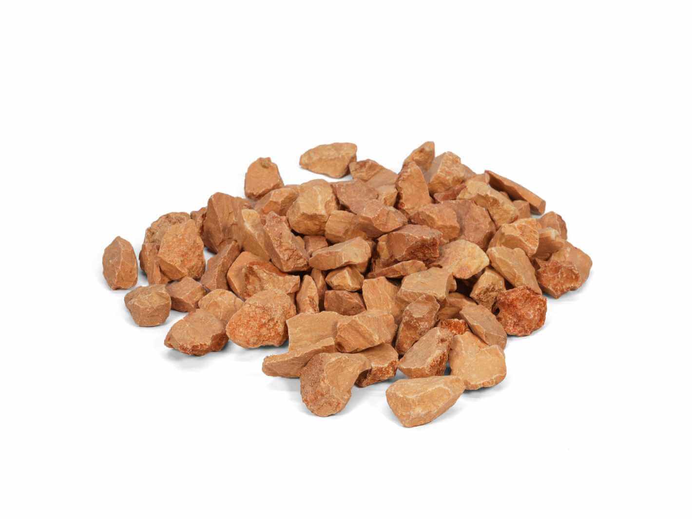 Salmon decorative chippings 12–16 mm natural pink gravel for terrariums and plant pots