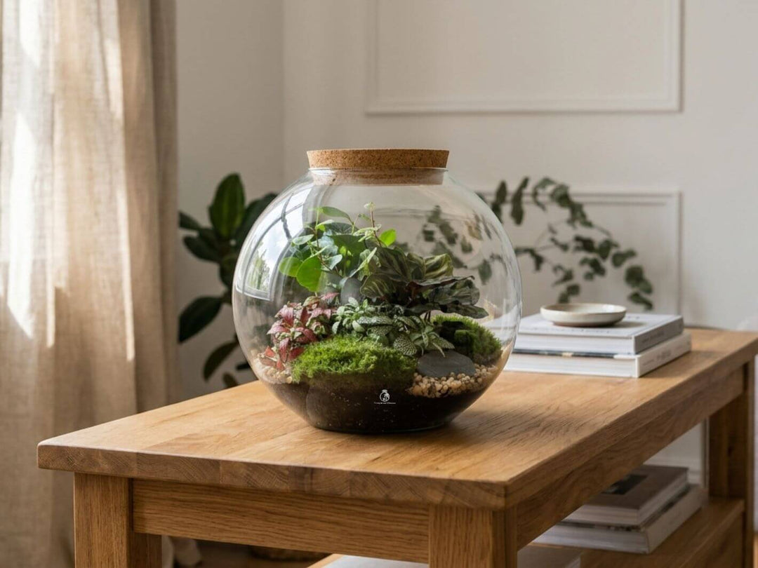 Ready-made Round Terrarium H: 23 cm | &