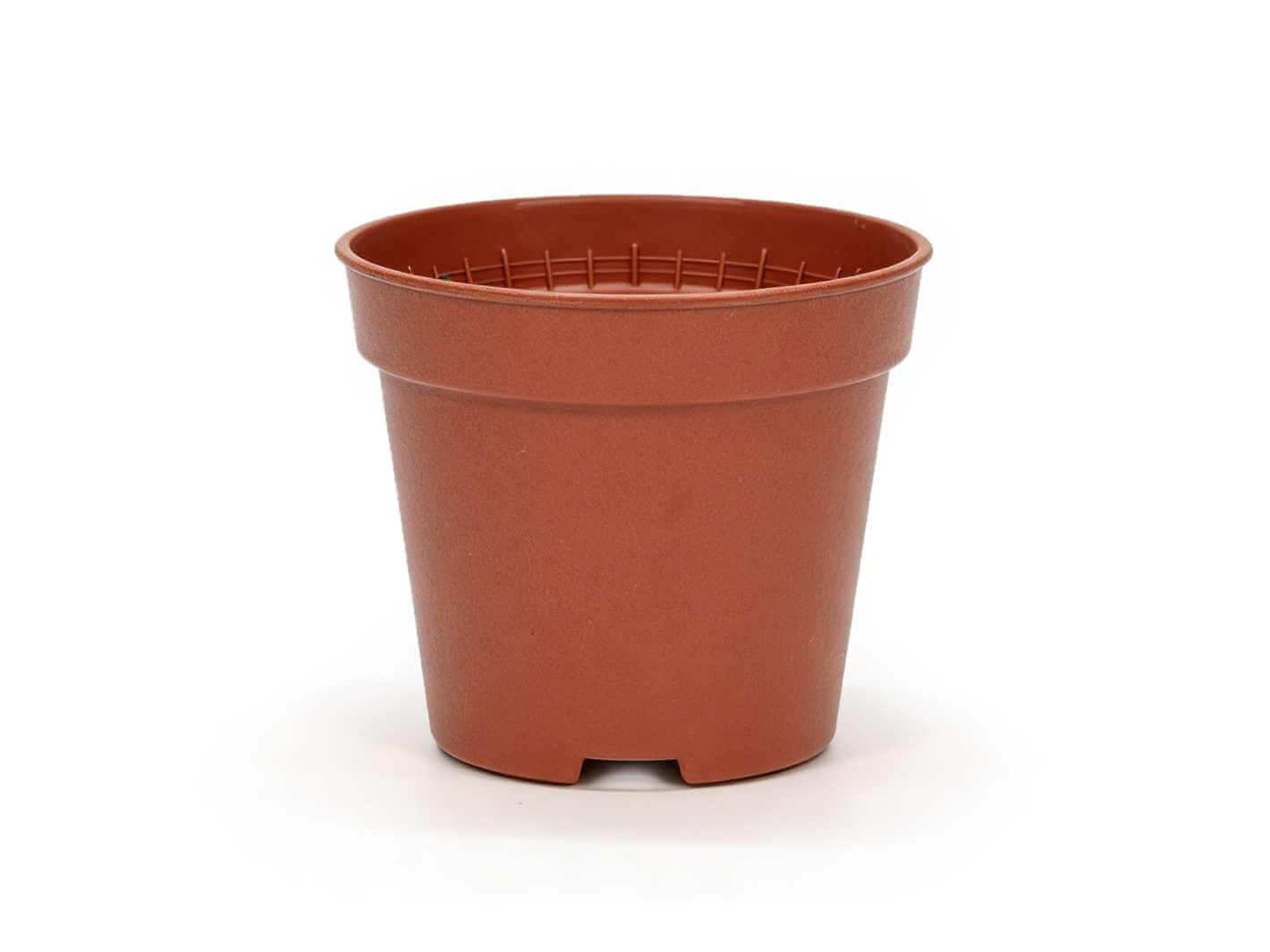 Used large terracotta plastic plant pot with drainage holes, suitable for indoor and outdoor plants