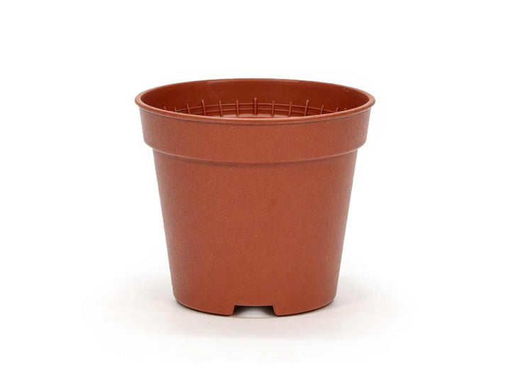 Used large terracotta plastic plant pot with drainage holes, suitable for indoor and outdoor plants