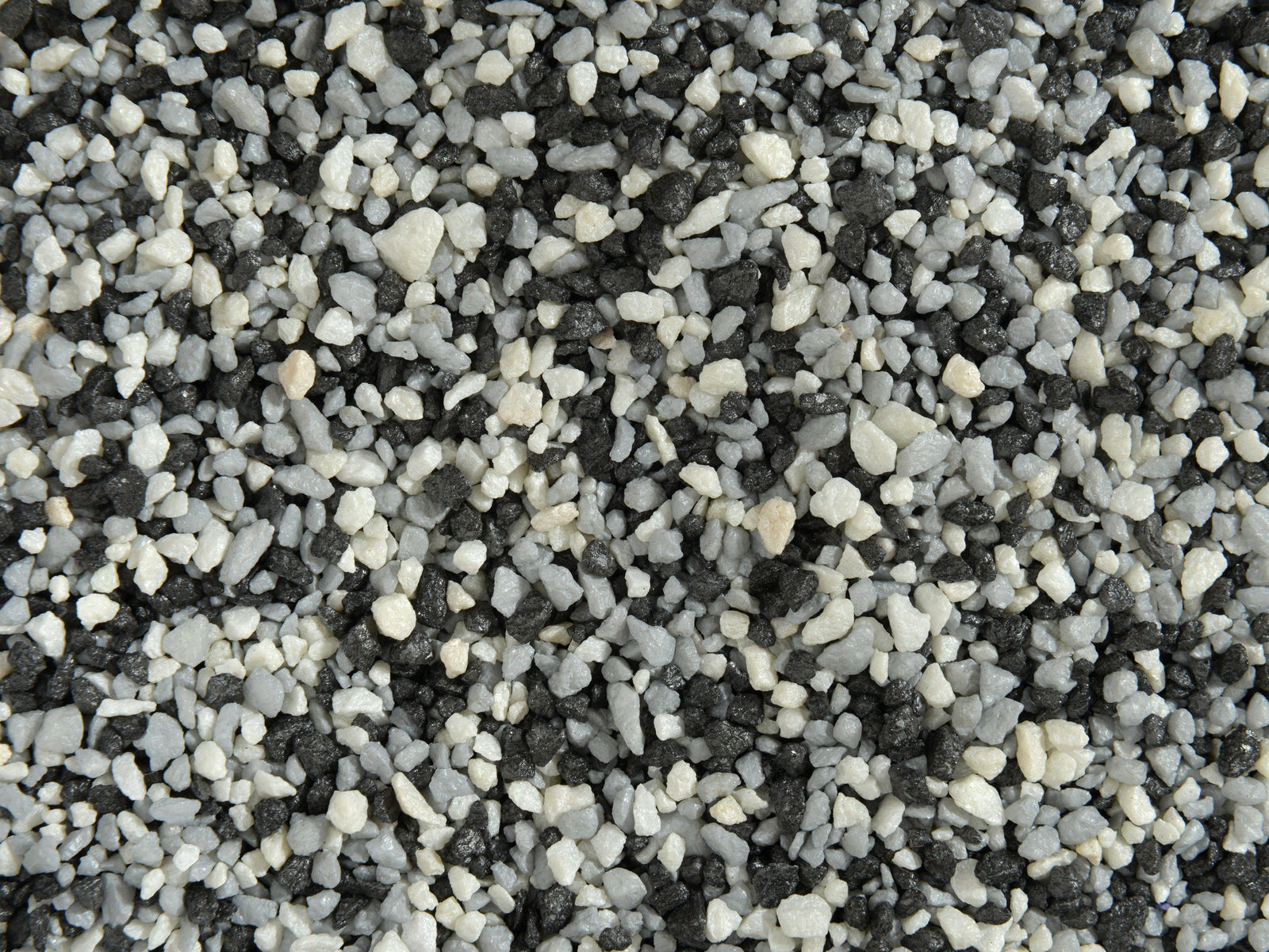 Premium Quality Gravel White Grey & Black - Tropical Glass