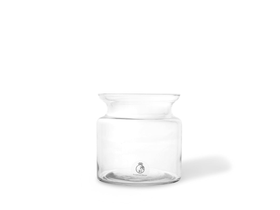 Open Terrarium Glass Vessel | H 15 cm - Tropical Glass