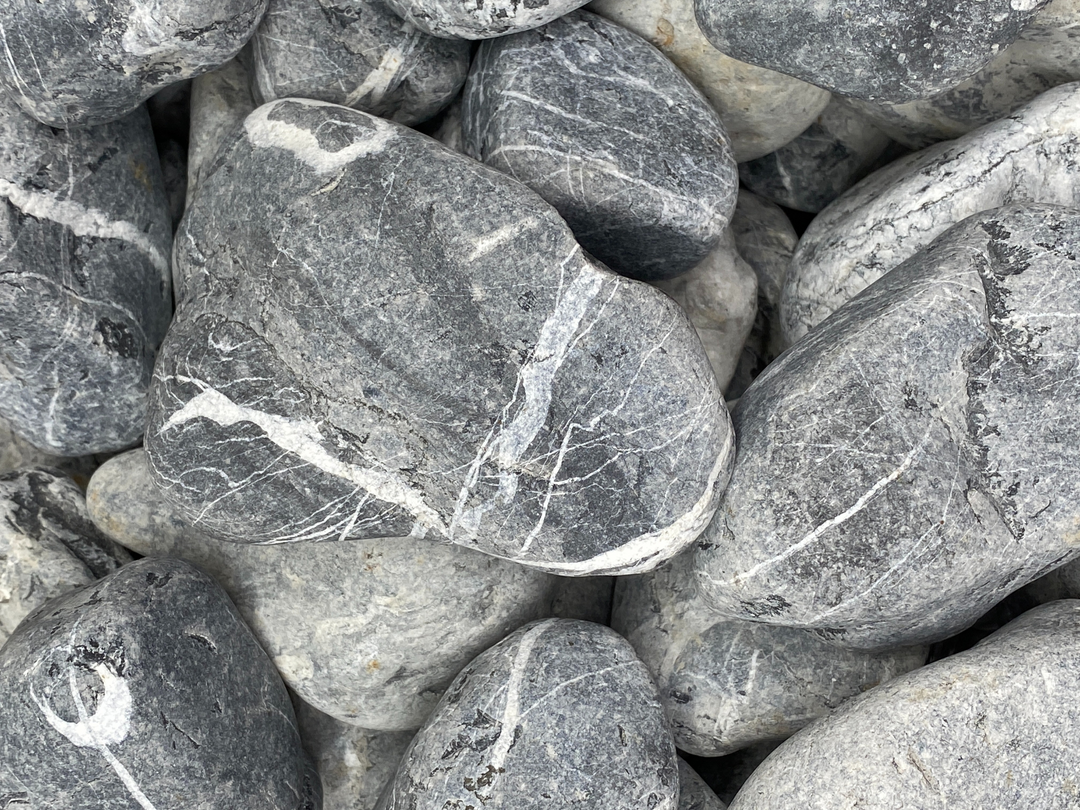 Black/Gray Pebbles | 4-10 cm